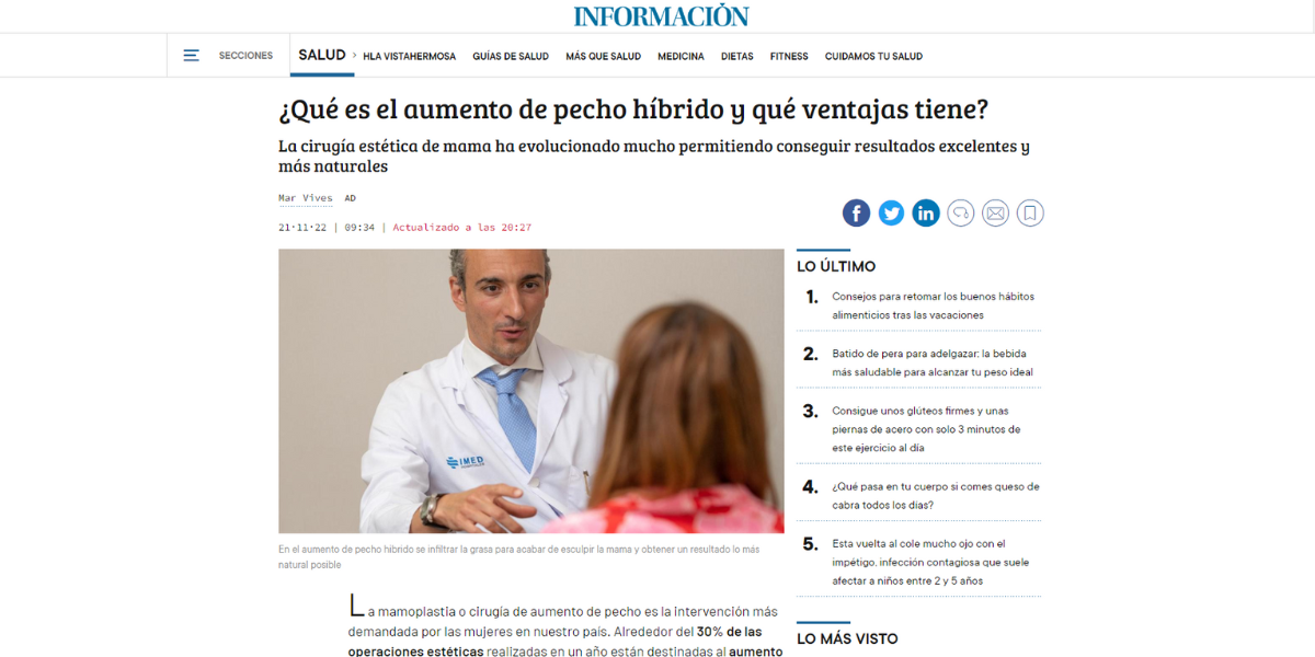 Aumento de pecho híbrido